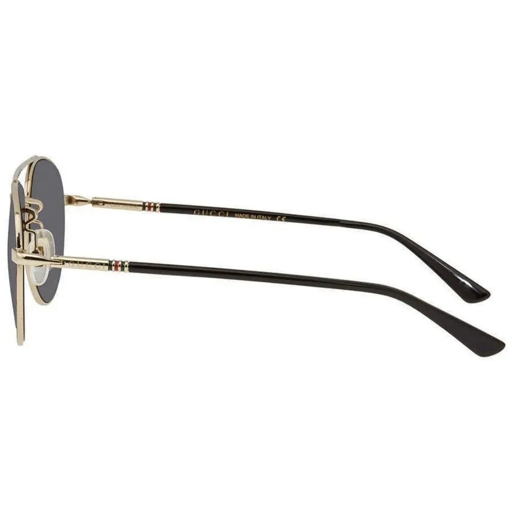 NEW Gucci Grey and Gold Aviator Men's Sunglasses
